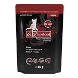 catz finefood Purrrr Huhn Monoprotein Katzenfutter nass N 103, für ernährungssensible Katzen, 70% Fleischanteil, 16 x 85g Beutel, 1er Pack (1 x 1.36 kilograms)