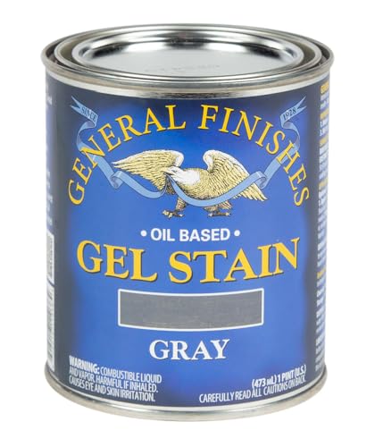 General Finishes Oil Base Gel Stain, 1 Pint, Gray