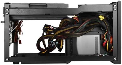 Silverstone Tek SG07B-W-USB3.0 Mini-ITX/Mini-DTX Case with 600W 80+ Bronze Certified Power Supply with Window with 2X USB3.0 Front Ports Cases (Black)