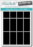 Simply Remarkable Reusable Chalk Labels - 60 Rectangle Shape 2