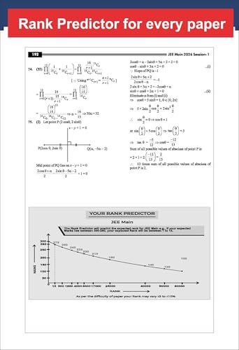 Image of Disha 10 JEE Main Online 2026 Session I Previous Year Solved Papers (All sittings) with Rank Predictor 5th Edition | PYQs for Physics, Chemistry & Mathematics | Mock Tests