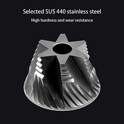 XDYNJYNL Modern Manuelle Kaffeemühle Aluminiumlegierung + Edelstahl Kernschleifer Professionelles Doppellager… – Bild 7