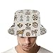 MZERSE Fashion Unisex Sunflower Cow Print Art Bucket Hat, Sun Hat for Men Women, Packable Beach Fishing Travel Cap