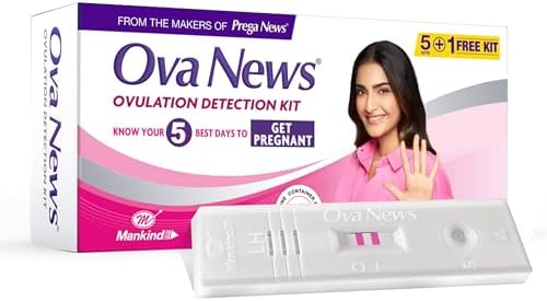 Ova News - Ovulation Detection Kit from Prega News | Identifies 5 Most Fertile Days to Conceive in 5 Mins