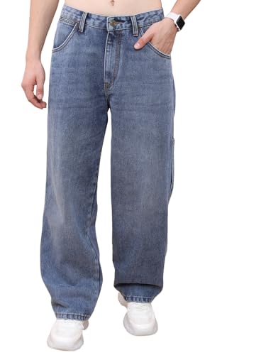 Image of Highlander Men's Relaxed Fit Jeans | Mid-Rise | Heavy Fade | Jeans for Man