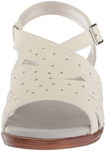 Easy Street Women's Roxanne Flat Sandal, White, 9 N US | Image 1