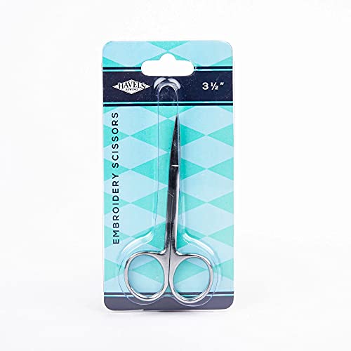 Havel's Embroidery Scissors 3.5-Inch Straight Tips, Acrylic, Multicoloured, 0.09 X 3.65 X 7.9 Cm #TOP3