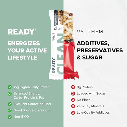 Image of Ready Protein Bars, Dark Chocolate Sea Salt, 15g Whey Protein, 12 Ct