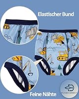 Flyish Packung mit 6 Baby Trainingshosen Töpfchen Unterwäsche Kleinkinder Windelhosen Toilettentraining Unterwäsche Entzückende Tiermuster Trainingshose Jungen 3 Jahre – Ansicht 4