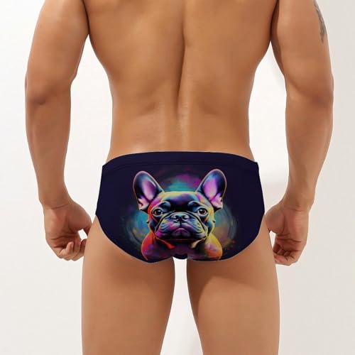 Art Pug Dog Men's Swim Briefs Sexy Bikini Swimwear Bathing Swimsuit Trunks Underwear2