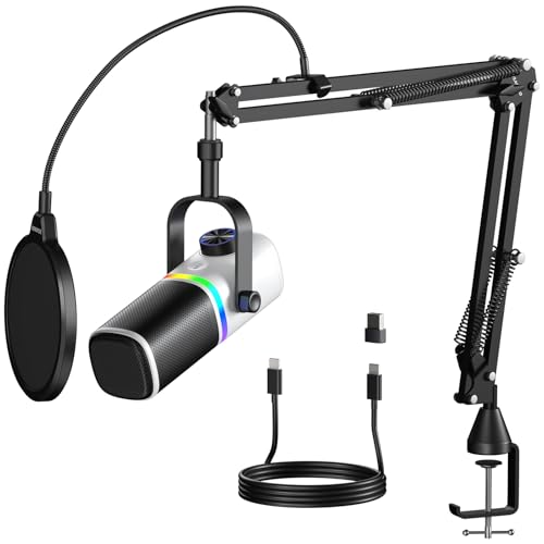 Monitoraggio in tempo reale e riduzione efficace del rumore (solo USB): sperimenta il monitoraggio in tempo reale a latenza zero (tramite un jack per cuffie da 3,5 mm) per ascoltare esattamente come suoni, garantendo prestazioni ottimali. La tecnologia integrata di riduzione del rumore (premere e tenere premuto il pulsante mute) filtra anche i rumori statici e ambientali indesiderati, offrendo chiarezza di qualità da studio senza software aggiuntivo.