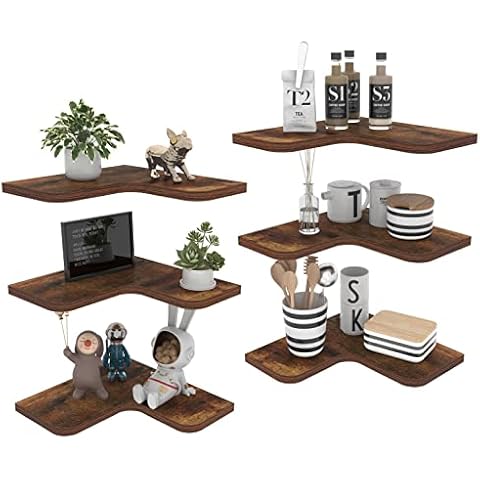 HORLIMER Juego de 6 Estanteria Esquina Pared en Forma de L Cover