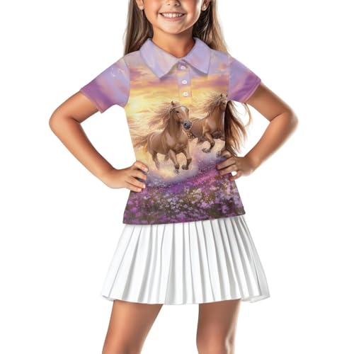 Children's Polo Shirts for Casual Everyday Use Outdoor Activities Short Sleeves Collar Design