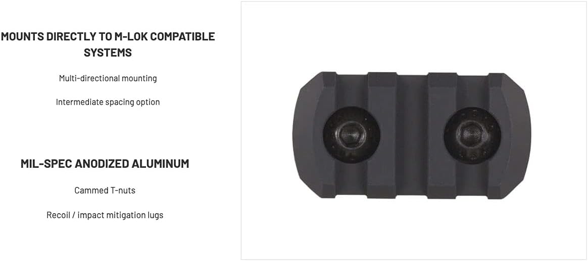 Magpul M-LOK Aluminum Picatinny Accessory Rail, 5 Slots : Sports & Outdoors