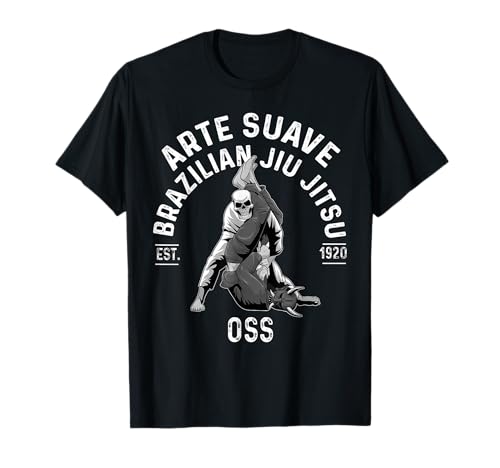 Brazilian Jiu Jitsu Arte suave OSS BJJ NoGi Grappling t-shirt, Preto
