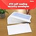 Staples #10 White Security‑Tinted Business Envelopes, Self‑Seal, Premium Office Mailing Envelopes, 500/Pack