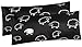 Produktbild Heubergshop Mako-Satin Kissenbezug - 2er Set in 40x80cm - Schafe Lämmer in Schwarz/Weiß - Kopfkissen-Bezug, Kissenhülle, Doppelpack - 100% Baumwolle (MS-99/1-Schwarz)