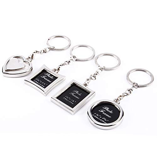 Mini fotolijst sleutelhanger, schattige draagbare lichtgewicht metalen duurzame fotolijst sleutelhanger houder, voor… - Afbeelding 4