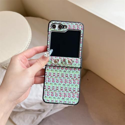 Coque Galaxy Z Flip 3 5G rigide motif tissé protection