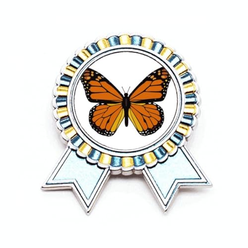 Médaille broche Winner orange en métal taille M à offrir pour récompenser un lauréat