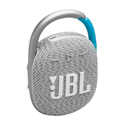 Melhores Caixas de Som JBL 2024 Custo Benefício 3 JBL, Caixa de Som, Clip 4, Bluetooth, À Prova D'água e Poeira - Branco