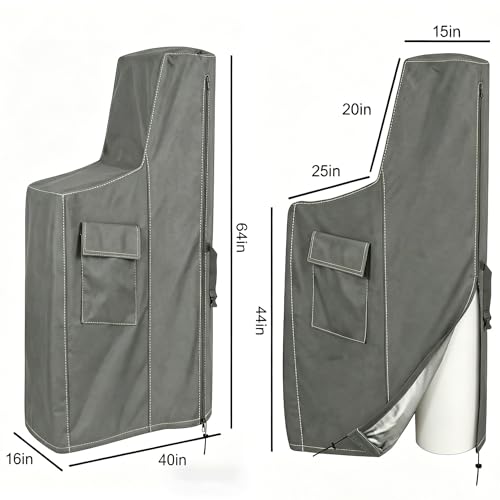 Funda para Ablandador de Agua Exterior 64"x40"x16" Gris miniatura 3