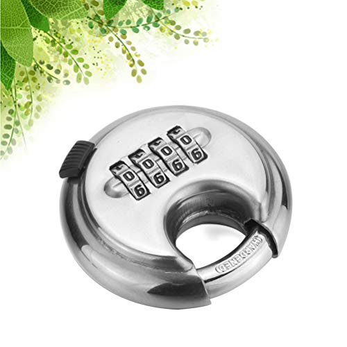 Lioobo cadeado aduaneiro para viagem, cadeado de 4 dígitos de aço inoxidável codificado com senha, c