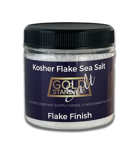 KOSHER CERTIFIED Flake Sea Salt - Flake Finish, Finishing Salt - 4oz