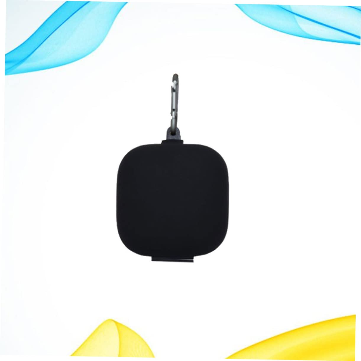DOITOOL 3piezas Caja De Protección para Auriculares Inalámbricos Diseño De Hebilla De Metal Estuche De Almacenamiento para Headset Pro Funda De Silicona Antigolpes Negro