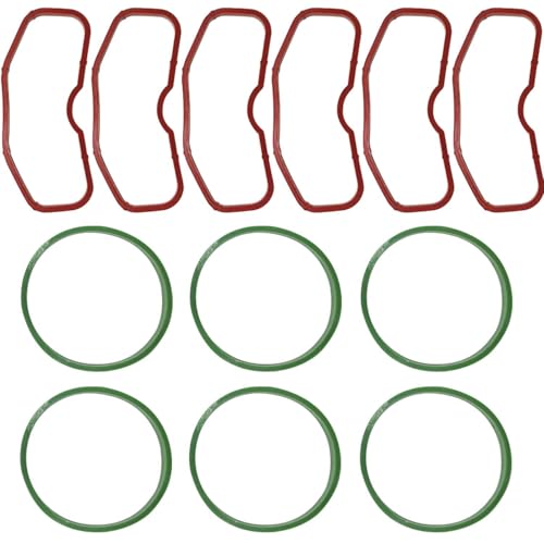 Image of 079129717B Upper Lower Intake Manifold Gaskets Compatible with Audi S4 S5 A6 A7 A8 Q5 Q7 SQ5 2009-2019, Replaces 079129717D, 12Pcs