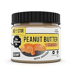 The Butternut Co. No stir Peanut Butter Classic with Jaggery (No Added Sugar, Vegan, High Protein, Keto) (Creamy, 340gm)