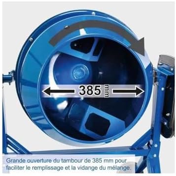 Bild 3 - Scheppach Betonmischer MIX125 | 550 W Leistung | 230 V Spannung | 125L Fassungsvermögen