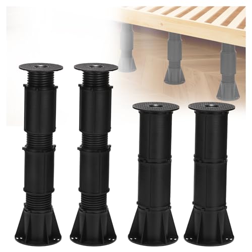 Upgraded Adjustable Bed Support Legs, 6