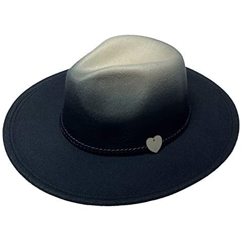 Xiang Ru Sombrero Fedora de lana con banda Cover