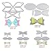 6 Set Bow Tie Cutting Dies, Unicorn Bows Die Stencil Die Cuts for Hair Bows, Card Making DIY Bow Craft and Gift Wrapping