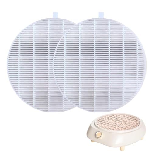 2 Pack Nail Dust Collector Filter Replacement Compatible with LuminologyPro Nail Tech Nail Dust Collectors, Reusable and Easy to Clean Nail Tool