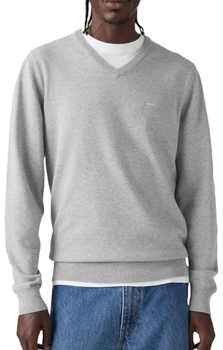 Levi' LW V Neck HM Sweater Pull Over Mid Tone Heathe Homme - vue 4