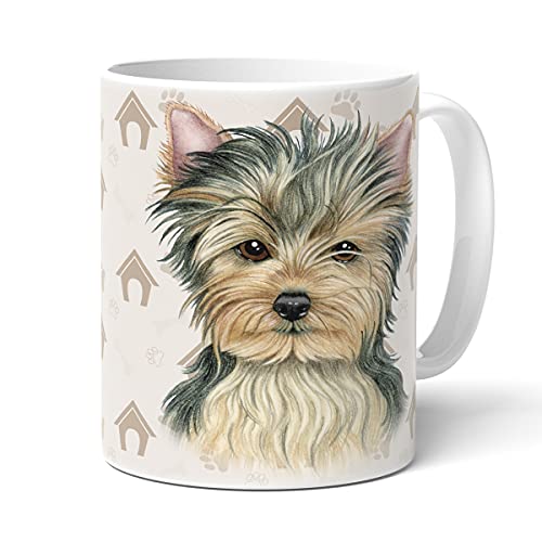 power gift YORKSHIRE / YORKIE Tasse Chien Avec Votre Animal Préféré Tasse a Cafe Original, Mug Original et Insolite solide en Céramique de Haute Qualité, Une Belle Tasse Pour Tout le Monde Becher. B Cover