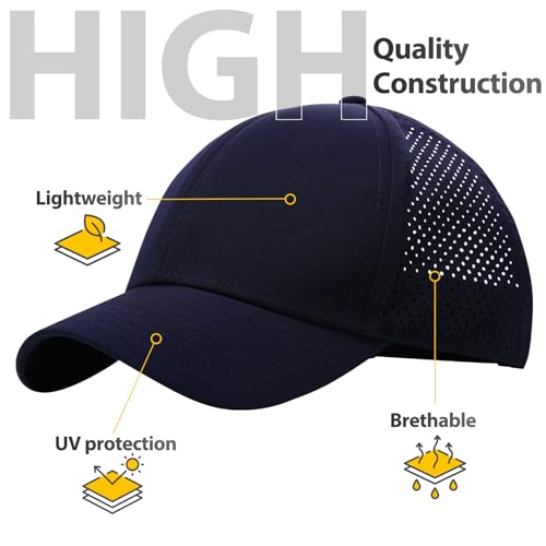 Image of LiuSuper XXL Baseball Cap - Quick-Dry Moisture-Wicking Hat for Big Heads (23.6 inch-25.6 inch) Sports Cap for Men Women