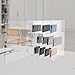 30 Slots Clear Cell Phone Lock Box Modern Acrylic Cell Phone Locker Locking Mobile Phone Pocket Chart Lockable Cell Phones Storage Cabinet Holder with Lock for Classroom Office Exam, Clear