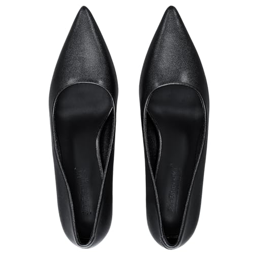 IN2.76 Women's Pumps High Kitten Heels Comfy Formal Pointed Closed Toe Work2