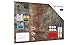 ALLboards Metallische Magnettafel ROST KORROSION ROSTFARBE 90x60cm MetalBoards Memoboard für jede Art von Magneten Magnetpinnwand zum Beschriften + 2 Marker, 6 Magnete, Schwamm im Lieferumfang