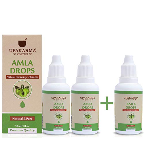 Image of UPAKARMA Ayurveda Amla Drops an Ayurvedic Herb Drops to Boost Immunity and Strength- 30ml - Pack of 3