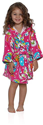Komar Kids Ocean Print Cotton Hooded Terry Robe Cover Up, Sizes 4-122