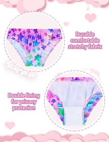 Image of Girls Rash Guard Swimsuit Two Pieces Adorable Swimswear Quick Dry Bathing Suit Long Sleeve