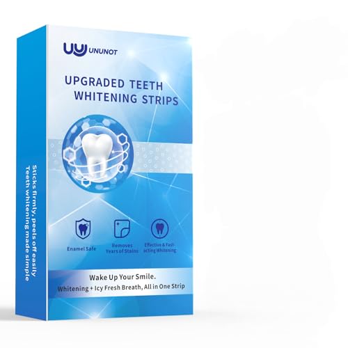 Image of Teeth Whitening Strips Kit - 42 White Strips for Teeth Whitening, Whitening Strips for Teeth Sensitive with Enamel Safe, 21 Days to Remove Smoking,Coffee,Wine Stains for a Brighter Smile,Mint