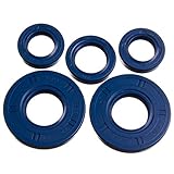  LYO Set: Wellendichtringe Motor kpl, blau, Doppellippe - Simson S50, KR51/1 Schwalbe, SR4-2 Star, SR4-3 Sperber, SR4-4 Habicht