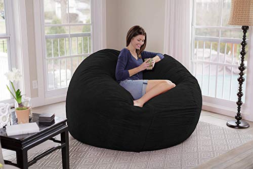 Bolsa de frijoles gigante de 7 pies para cine en casa y relax en el salón negro 5