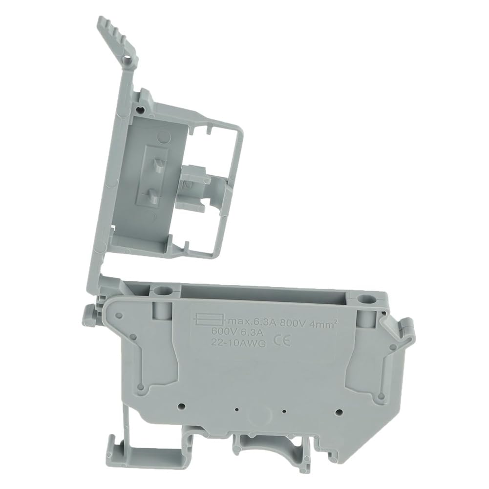 UK5- UK5RD - Sans LED - Support de bornier de fusible pour rail DIN - Borne à vis de séparation (paquet de 10 pièces) - Facile à utiliser