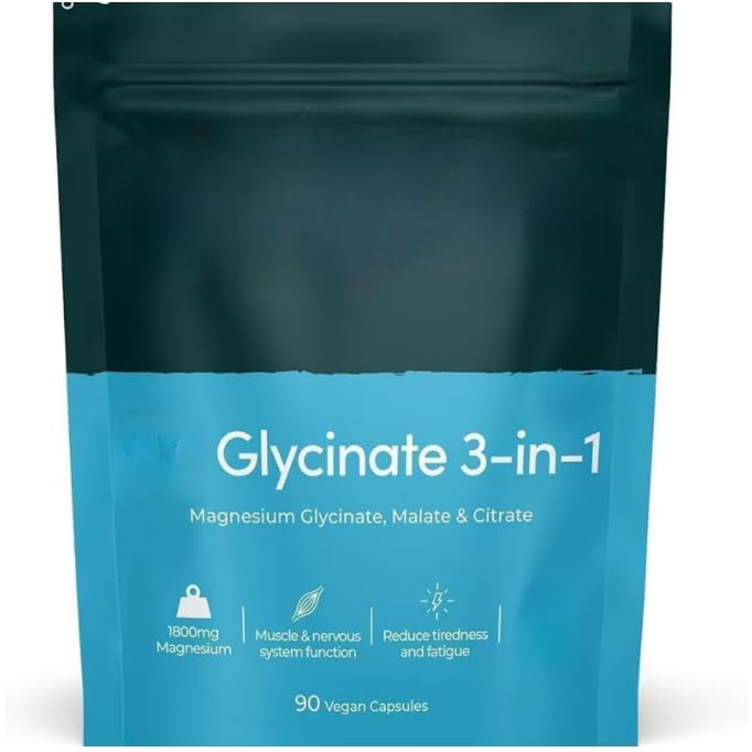 Glycinate formule 3-en-1 haute absorption contre la fatigue nerveuse